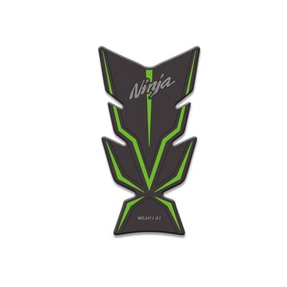 NIGHT CAT Compatible ZX-4R ZX4R/RR 2023 Motorcycle Fuel Tank Pad Kit Side Fuel Knee Guard Sticker Fuel Tank Protector(Black green-Fishbone Sticker) - color: Black Green-fishbone Sticker
