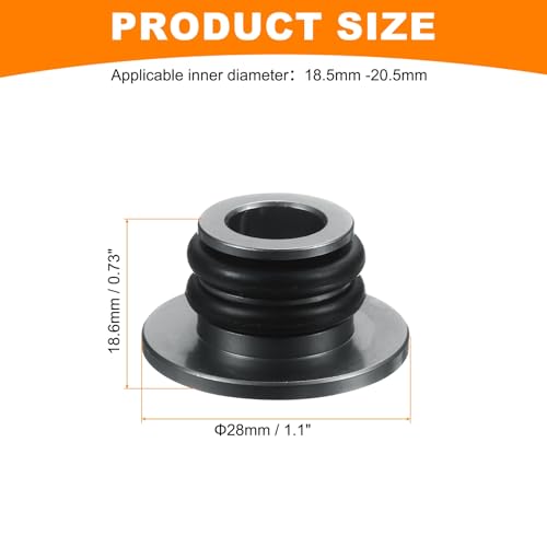 HARFINGTON Bar End Plugs Aluminum Handlebar End Caps Bike Plugs 0.57oz with Matching Rings for MTB Road BMX Fixed Gear Bike, Gray - color: Gray