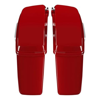 HR3 21RGS Billiard Red/Vivid Black Hard Saddlebags Compatible with 2021 Road Glide Special FLTRXS (Replace for OEM) Fit for 2014-2023 Harley Touring Models - color: Billiard Red / Vivid Black 2021RGS