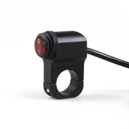 12V Waterproof Motorcycle Handlebar Light Switch Compatible with ATV Headlight Fog Spot On Off Control