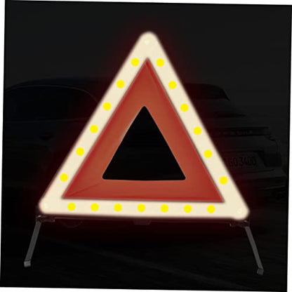 Gatuida Warning Triangle Sign for Vehicles Emergency Kit Reflective Collapsible Design Roadside Triangle