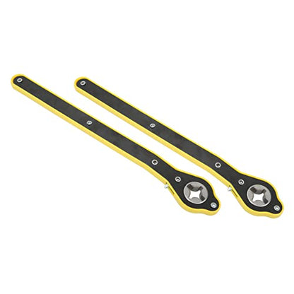 Scissor Jack Wrench, 13.4in Long Handle 2T Load Capacity Car Jack Ratchet Wrench, Heavy Duty Forged Steel with Reversible Knob for Car SUV Motorcycle Truck