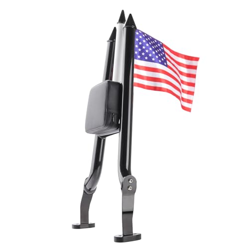 Sissy Bar for Harley Freewheeler/Road Glide 3 2015-2024 (Black) | backrest, 38mm steel, rust-proof powder coat. Quick-detach design. Weather-resistant. Bolt-on install, hardware included. - color: Black