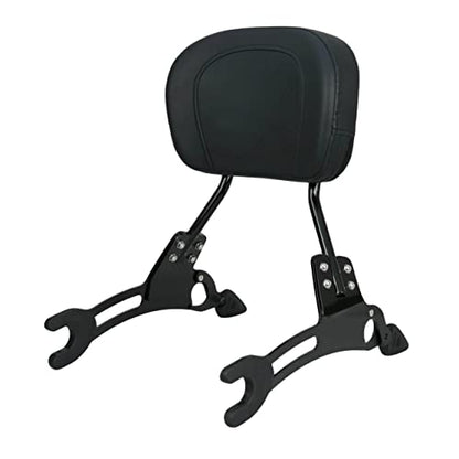 YHMOTO New Short Passenger Sissybar Detachable Backrest Rear Pad for Indian Challenger Chieftain Indian Pursuit Springfield Roadmaster Vintage 2014-2025 (Black)