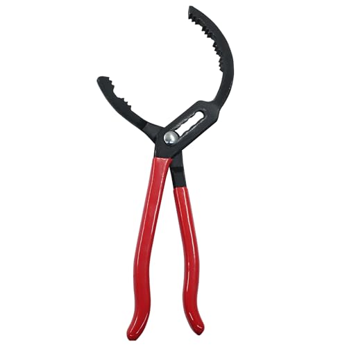 Adjustable Locking Jaw Oil Filter Pliers,Multifunction Oil Filter Wrench Oil Filter Removal Tool for Most Cars,Trucks,Engine Filters(350mm/13.78 inch,5-Position Adjustable) - size: 350mm/13.78 inch