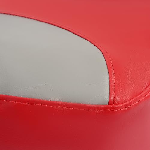 ECOTRIC Boat PVC Seat Cover Set Compatible with 2007-2011 Sea Doo Speedster 150 4 seat Model Outdoor Red & Gray Durable - color: Red and Gray