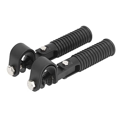 Motorcycle Foot Peg, Pair of Universal Motorcycle Highway Bar Footpegs Clamp Mount Footrest Pedals for 25mm 1in Engine Crash Bar Guard (Black)