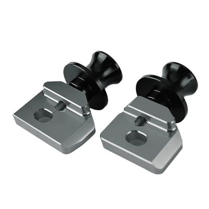 CNC Aluminum Swingarm Spools Sliders Compatible with CB650R CBR650R CB650F CBR650F – Rear Wheel Fork Axle Stand Pick Up Mount (2014-2025)(Gray) - color: GRAY