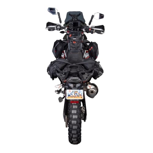 Tusk Excursion Rackless Luggage System Base Standard Heat Shield Black/Tan For BMW F900GS Adventure 2024