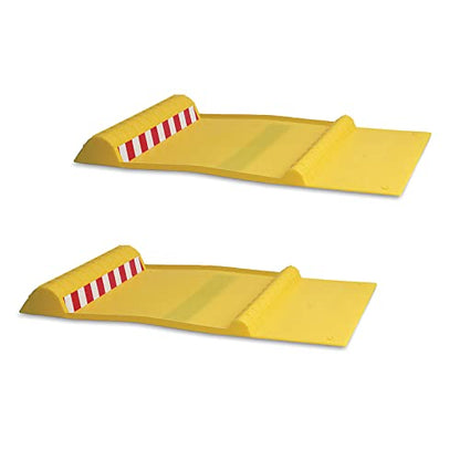 Maxsa 37356-2PK Park Right 21" x 11" x 2" Parking Mat, Yellow, Amazon Exclusive - color: Yellow, size: 2-pack