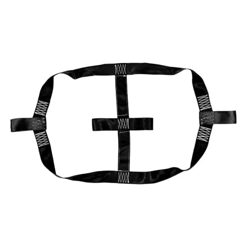 Motorcycle Rear Wheel Tie Down Strap, Transport Balance Tire Straps Strong Polyester Handlebar Belt, Universal Heavy Duty Rear Wheel Strap for Trailer Scooter Motorbike Dirt Bike (Black) - color: Black