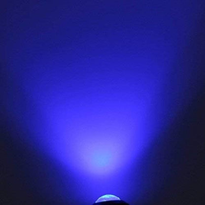 10Pcs 18mm 12V Eagle Eye LED Car Fog DRL Daytime Running Light Backup Reverse Tail Rock Lights Small bulb (Blue, Black Case) - color: Blue light