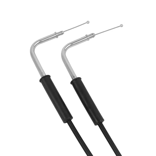 35.4" 39" 43" 47" 51" 55" 59" Stainless Steel Throttle Cable Wire Kit Idle Cable Compatible with Harley Dyna Softail XL 883 1200 Fat Boy Heritage Road King Throttle Clutch Cable Wire(59") - size: 59"