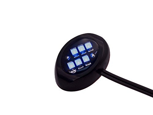 Oznium LED Modules (Round Black, Blue LED) - color: Blue LED, size: Round Black