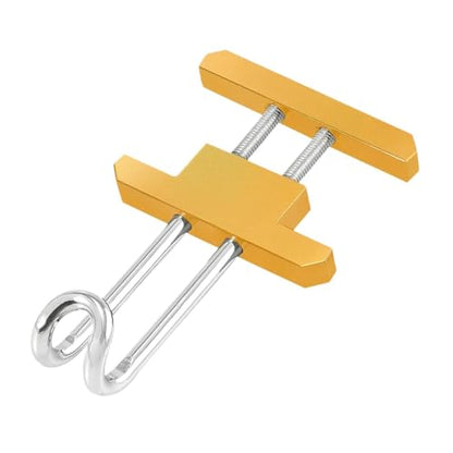 Motorcycle Hook Aluminum Alloy Luggage Hanger Helmet Holder Simple Installation Portable Storage Suitable for Outdoor Riding Hiking, Gold