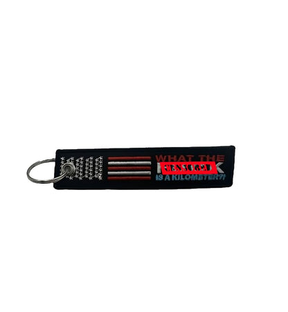PrimeSecrets Keychains for Motorcycle, Scooter, Car, Mopes, ATV, Backpack Gift Men Women Street Racing Auto Parts Accessories - color: Wtf is a Kilometer