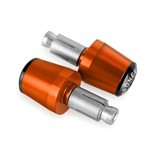 7/8'' Anti-Slip Grip Hand Motorcycle Handlebar Handle Bar Grips End Plugs For HONDA Rebel300 CMX500 CMX300 Rebel CMX 500 300(Orange Ends NO LOGO) - color: Orange Ends NO LOGO