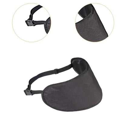 Motorcycle Visor Storage Bag, 21 x 7.5 in Polyester Lens Carrying Pouch with Adjustable Strap for Helmet Visor Protection