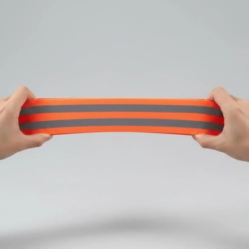 1 Pack Reflective Running Gear Bands - color: Orange