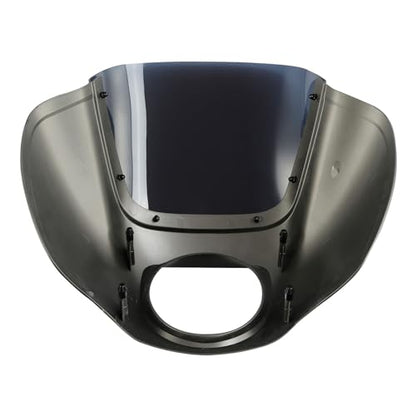 Front Headlight Quarter Fairing Windshield Fit For Harley Softail Low Rider FXLR S FXLRS 2018-2025 Street Bob FXBB FXBBS 2018-2025 Softail Standard FXST 2020-2024 Industrial Gray - color: Fairing Industrial Gray #3