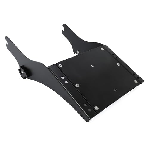 ECOTRIC King Luggage Trunk Bracket Rack Compatible with 1997-2008 Harley Touring FL Mount King Latches Razor Chop Trunk Mount - Black - color: Black