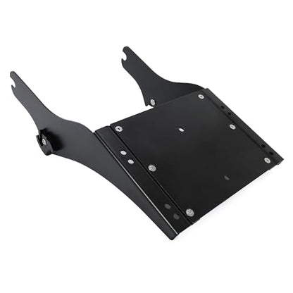ECOTRIC King Luggage Trunk Bracket Rack Compatible with 1997-2008 Harley Touring FL Mount King Latches Razor Chop Trunk Mount - Black - color: Black