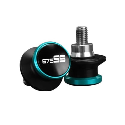 Moto Frame Sliders For CFMOTO 675SS 2024 2025 2026 Swingarm Spools 10MM Motorcycles Accessories Rear Stand Screws Sliders - color: C light blue M10