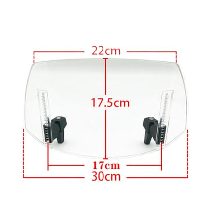 Adjustable Windshield Extension Spoiler Compatible with C400X C400GT C650GT C650 Sport G650GS R1150GS Motorcycles