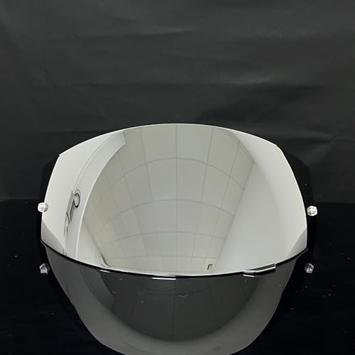 HJ-17 Helmet Visor Replacement,UV Protective Helmet Face Shield Compatible with CL-MAX II,IS-MAX BT,SY-MAX III,IS-MAX II,CL-MAX 3,C90,C91,C91N(Silver-Day Use Only) - color: Silver-day Use Only