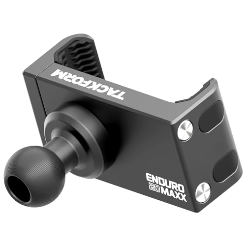 Tackform Enduro 20MAXX Phone Holder - Spring Tension Optimized for Motorcycle and SXS Aggressive Off Road Terrain | 20mm Aluminum Ball - color: 20MAXX