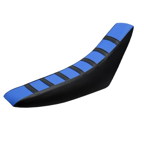 PIT66 Motorcycle Soft Leather Seat Cover, Compatible with Honda CR125R CR250R CR500R CR80R CRF100F CRF125F CRF150F(Blue) - color: Blue