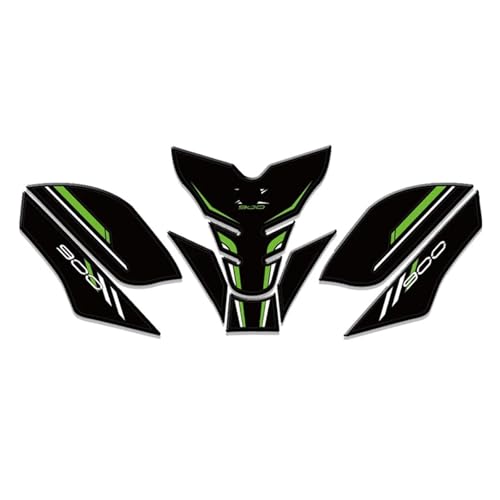 Motorcycle Tank Protector Motorcycle Tank Grips for KA&WASAKI Z900 2025 Z900SE Fuel Tank Pad Tank Grips Rubber Knee Grip Decals - color: Green