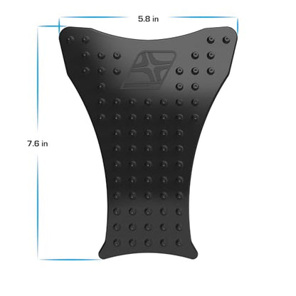 STOMPGRIP | Motorcycle Center Tank Pad Protector | Universal Fit | Old School | Volcano Black - color: Black