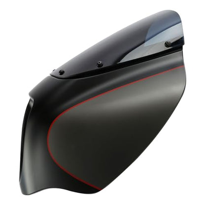 Front Headlight Quarter Fairing Windshield Fit For Harley Softail Low Rider FXLR Street Bob FXBB 2018-2020 Low Rider S FXLRS 2020-2025 Softail Standard FXST 2020-2024 Industrial Gray/Black Denim - color: Fairing Industrial Gray/Black Denim #2