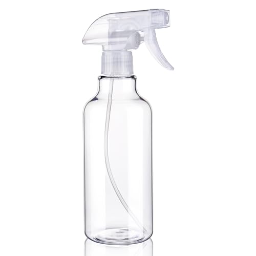Spray Bottles 16.9oz Plastic Spray Bottle for Hair Mist/Stream Heavy Duty Empty Spray Bottles for Cleaning Solutions, Plants (16.9oz-Clear) - color: 16.9oz-Clear