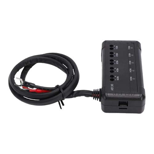 Motorcycle Fuse Box, 20A 5 Circuit Terminal Block with LED Indicator for Cars Motorcycles ATV UTV, PC Material Insulation Heatproof