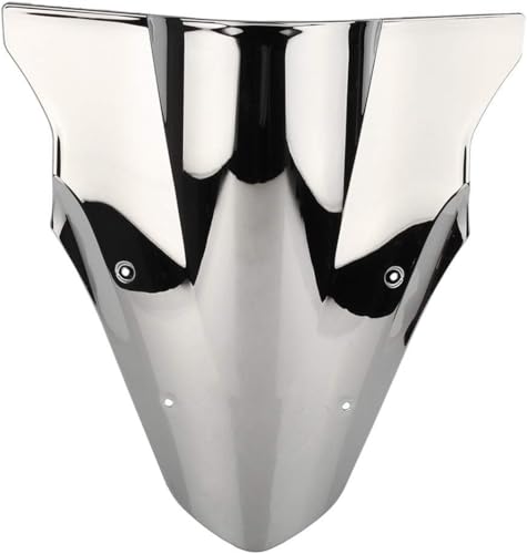 Motorcycle Windshield Windscreen Screen Double Bubble ABS Compatible for Kawasaki Ninja 650 ER-6F ER650F 2012-2016 Sliver - size: Sliver