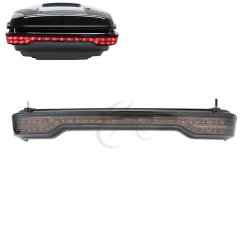 TCMT King Motorcycle Trunk Box Backrest Top Rack Tail Light Speakers Two Up Mounting Rack Fit For Harley Touring 1997-2008 Electra Glide Road Glide Street Glide Pack - color: With Speaker Holes: Style B
