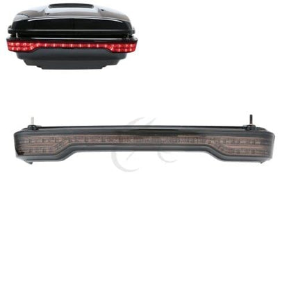 TCMT King Motorcycle Trunk Box Backrest Top Rack Tail Light Speakers Two Up Mounting Rack Fit For Harley Touring 1997-2008 Electra Glide Road Glide Street Glide Pack - color: With Speaker Holes: Style B