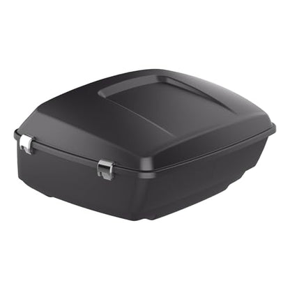 TCMT King Motorcycle Trunk Fit for Harley Touring 2014-2025 CVO Road King Road Glide Street Glide Electra Glide Ultra Limited Pack Industrial Gray Denim - color: Industrial Gray Denim(No Speaker Holes)