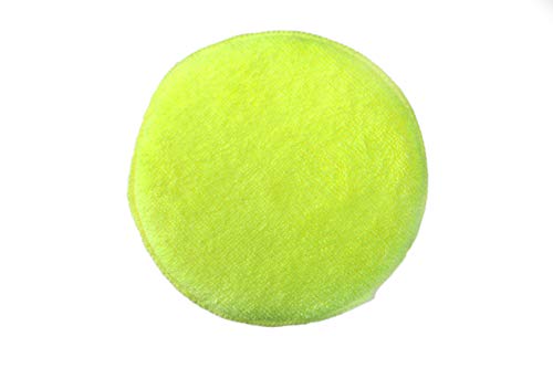 Maxshine 16cm Universal Yellow Multipurpose Microfiber Finger Hold Applicator – Soft, Reusable Pad for Waxing, Polishing & Cleaning – Ideal for Interior & Exterior Car Detailing