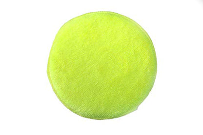 Maxshine 16cm Universal Yellow Multipurpose Microfiber Finger Hold Applicator – Soft, Reusable Pad for Waxing, Polishing & Cleaning – Ideal for Interior & Exterior Car Detailing