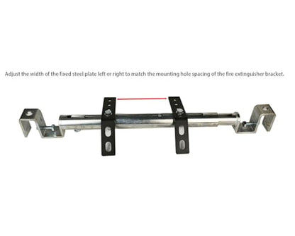 Car Fire Extinguisher Bracke,Seat Track Bracket,Adjustable Width Fits Most Vehicles