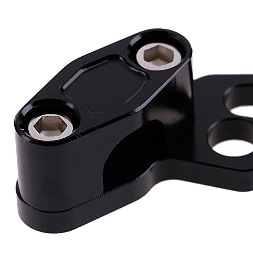 Universal Motorcycle Brake Cable Clip Oil Pipeline Clamp Aluminium Brake Clutch Wire Oil Pipe Cable Clamp Fit for Yama-ha Hon-da - color: Black