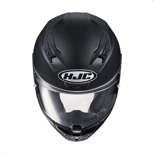 HJC i10 PLUS Solid Natural Motorcycle Helmet, DOT Approved - color: Semi Flat Black, size: Large