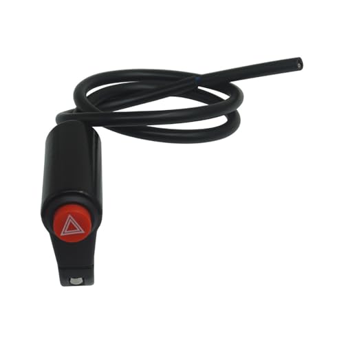 Motorcycle Hazard Light Switch Button Emergency Warning Signal Light Switch Button Double Flash Switch for Motorcycle Motorbike Scooter