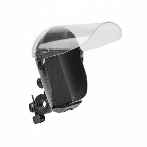 predolo Motorcycle Phone Holder Rainproof Weather-Resistant Phone Direction Guide Holder Shockproof Rain Cover Bike Mount for Navigation, Clear, Carbon Handlebar - color: Clear, style: Carbon Handlebar