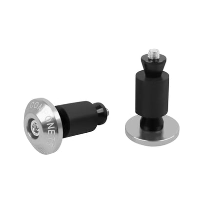 Motorcycle Bar End Plug Handlebars End Caps Grips Replacement for Yamaha Kawasaki Honda BMW Suzuki and All 7/8" Handlebar Grip - color: sliver