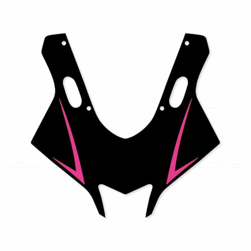 Motorcycle Front Fairing Reflective Sticker Decals,Rose Red | Compatible with Yamaha YZF R25 R3 2019-2022 - color: Pink and Red