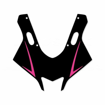 Motorcycle Front Fairing Reflective Sticker Decals,Rose Red | Compatible with Yamaha YZF R25 R3 2019-2022 - color: Pink and Red
